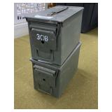 2 Metal Ammo Cans