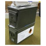 2 Metal Ammo Cans