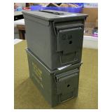 2 Metal Ammo Cans