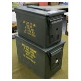 2 Metal Ammo Cans