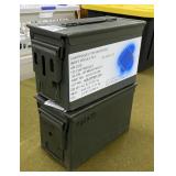2 Metal Ammo Cans