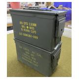 2 Metal Ammo Cans