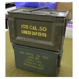 2 Metal Ammo Cans