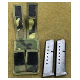 2-8 rnd .45 Auto Magazines & Mag Pouch