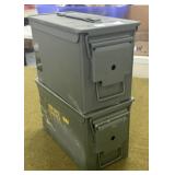 2 Metal Ammo Cans