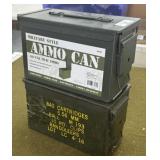 2 Metal Ammo Cans