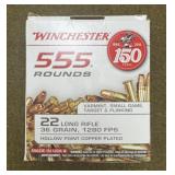 555 rnds Winchester .22 LR Ammo
