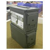2 Metal Ammo Cans