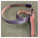 Leather Gun Belt & Holster