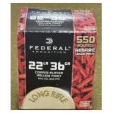 550 rnds Federal .22 LR Ammo