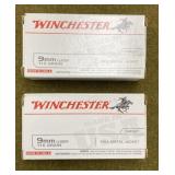 100 rnds Winchester 9mm Ammo