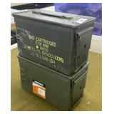 2 Metal Ammo Cans