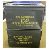 2 Metal Ammo Cans