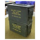 2 Metal Ammo Cans