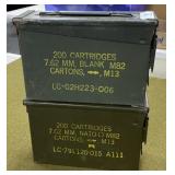 2 Metal Ammo Cans