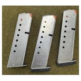 3-8 rnd S&W .45 Auto Magazines