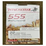 555 rnds Winchester .2 LR Ammo