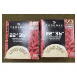 1100 rnds Federal .22 LR Ammo