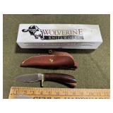 Wolverine Drop Point Knife with Sheath