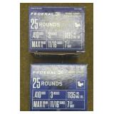 50 rnds Federal .410 3" Shotshells