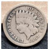 1862 Indian Head Cent