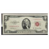 1953 $2 Star Red Seal Note XF