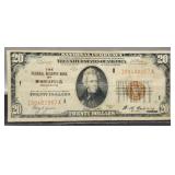 1929 $20 National Currency Note "Minneapolis"