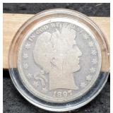 1897 Barber Half Dollar