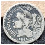 1865 Three Cent