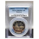 1993-S Slab Proof Madison Half Dollar
