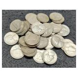 (40) S Mint J. Nickels 20 Each 1951-S, 54-S