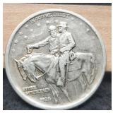 1925 Stone Mountain Silver Half Dollar AU