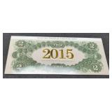 Folder 2015 $2 Triple Deuce Set"
