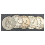 (5) F. Half Dollars