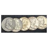 (5) F. Half Dollars