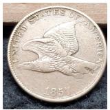 1857 Flying Eagle Cent XF
