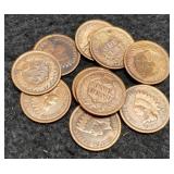 (10) Indian Head Cents