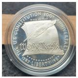 1987-S Proof Silver Dollar "Constitution"