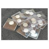 (14) 1/10 Ounce Silver Rounds w/ Different