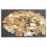 (5) Hundred Wheat Cents 1940-1958