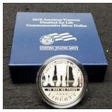 2010-W Proof Silver Dollar "Veterans Disabled"