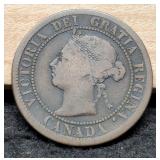 1887 Canada Large Bronze Cent