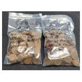 (4) Hundred Wheat Cents Post 1940