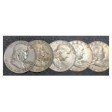 (5) F. Half Dollars