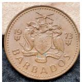 1973 Barbados One Cent