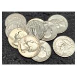 (10) Silver W. Quarters