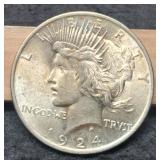 1924 Peace Dollar