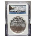 2013 Slab Silver Eagle NGC MS69