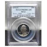 1976-S Slab Silver Proof Quarter PCGS PR68 DCAM
