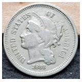 1868 Three Cent